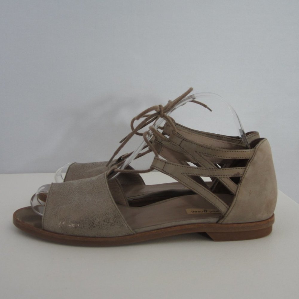 Paul Green Munchen Womens US 7.5 Taupe Beige Brown Sparkle Gladiator Sandals 5 - Picture 2 of 12